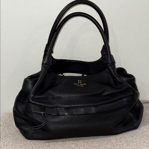 kate spade Black Pebbled Leather Shoulder Bag